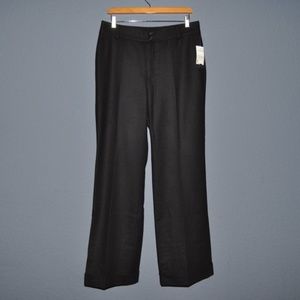 RALPH LAUREN Black Wool Cuffed Trousers sz 10 NEW Women's Dress Pants